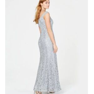 Speechless lace sequins long gown maxi mermaid dress